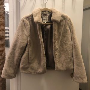Faux fur  Madewell Beige Coat